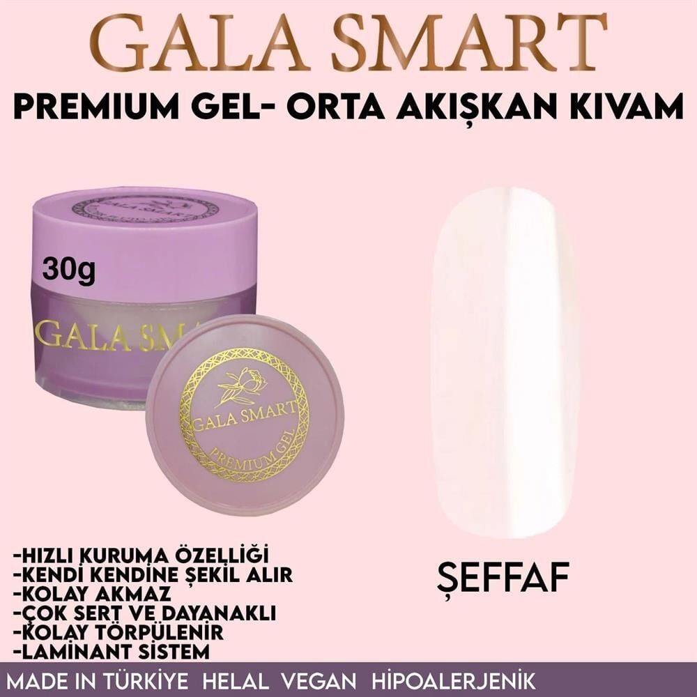 GALA SMART - PREMİUM JEL 30g - ŞEFFAF