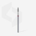 FA11R021/8 Elmas Sivri Alev Freze, Kırmızı, Çap 2,1 mm, Çalışma Kısmı 8 mm