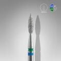 FA11BG021/8 Elmas Sivri Alev Freze EXPERT DUO, Mavi-yeşil, Çap 2,1 mm, Çalışma Kısmı 8 mm