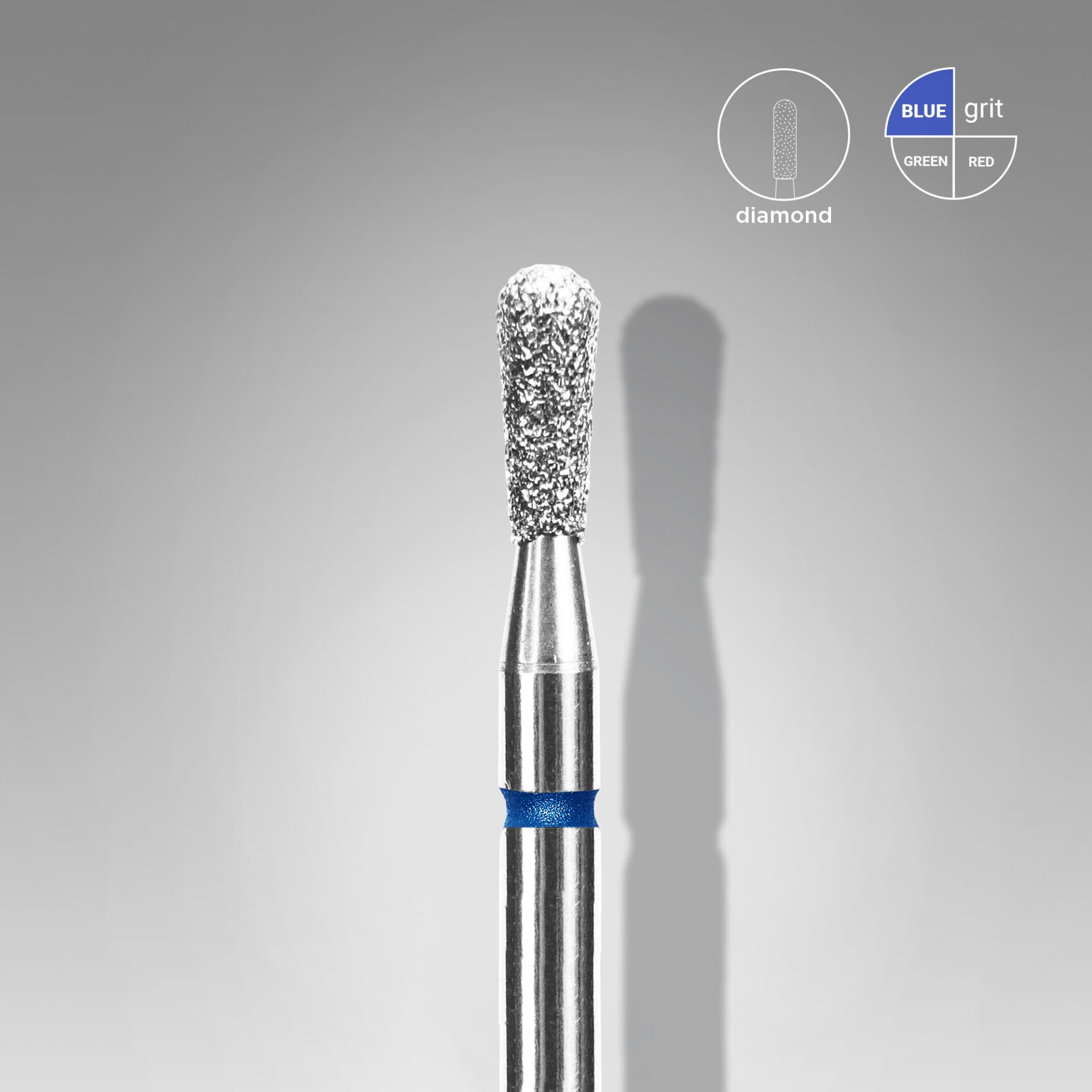 FA120B023/5 Elmas Kibrit Freze EXPERT, Mavi, Çap 2,3 mm, Çalışma Kısmı 5 mm
