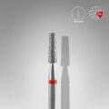 FA70R025/8 Elmas Kesik Koni Freze, Kırmızı, Çap 2,5 mm, Çalışma Kısmı 8 mm