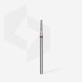 FA70R018/8 Elmas Kesik Koni Freze, Kırmızı, Çap 1,8 mm, Çalışma Kısmı 8 mm