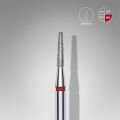 FA70R018/8 Elmas Kesik Koni Freze, Kırmızı, Çap 1,8 mm, Çalışma Kısmı 8 mm