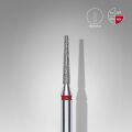FA70R016/10 Elmas Kesik Koni Freze, Kırmızı, Çap 1,6 mm, Çalışma Kısmı 10 mm