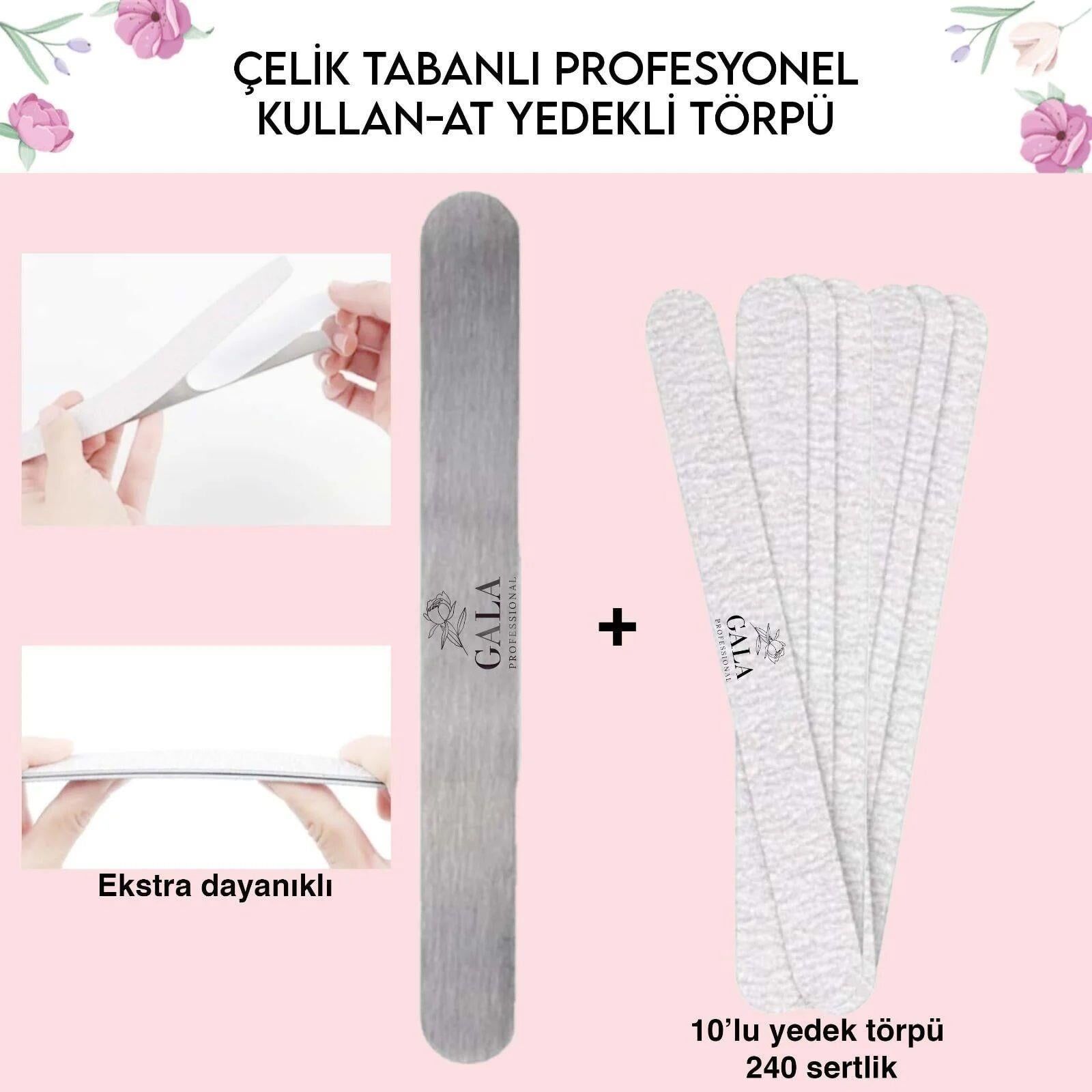 DÜZ ÇELİK TABAN + 10 LU YEDEK (240 SERTLİK)