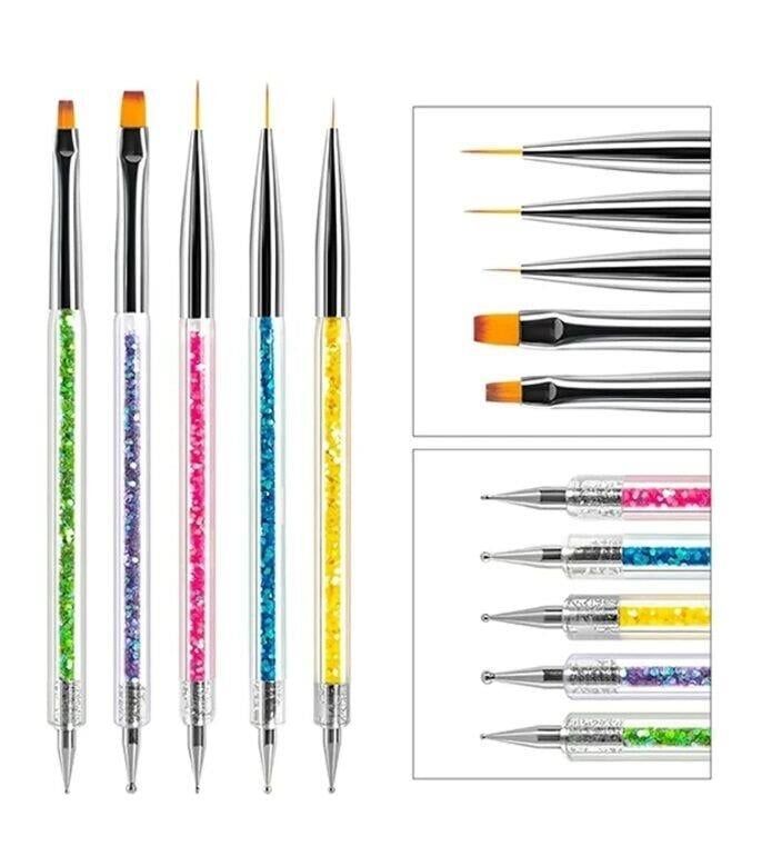 5 Lİ JEL VE NAİL ART FIRÇA SETİ