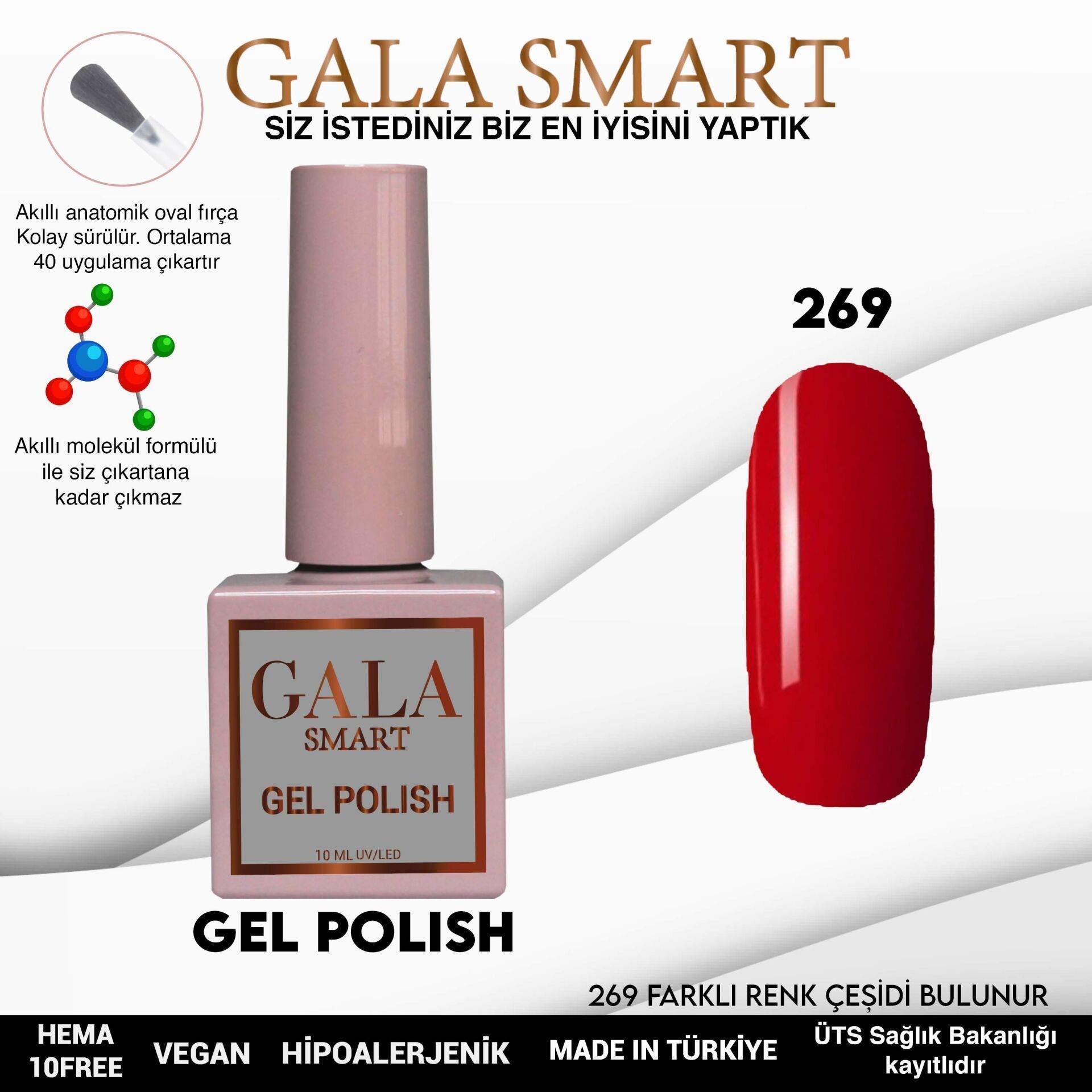 GALA SMART CLASSİC KALICI OJE 10 MLE NO:269