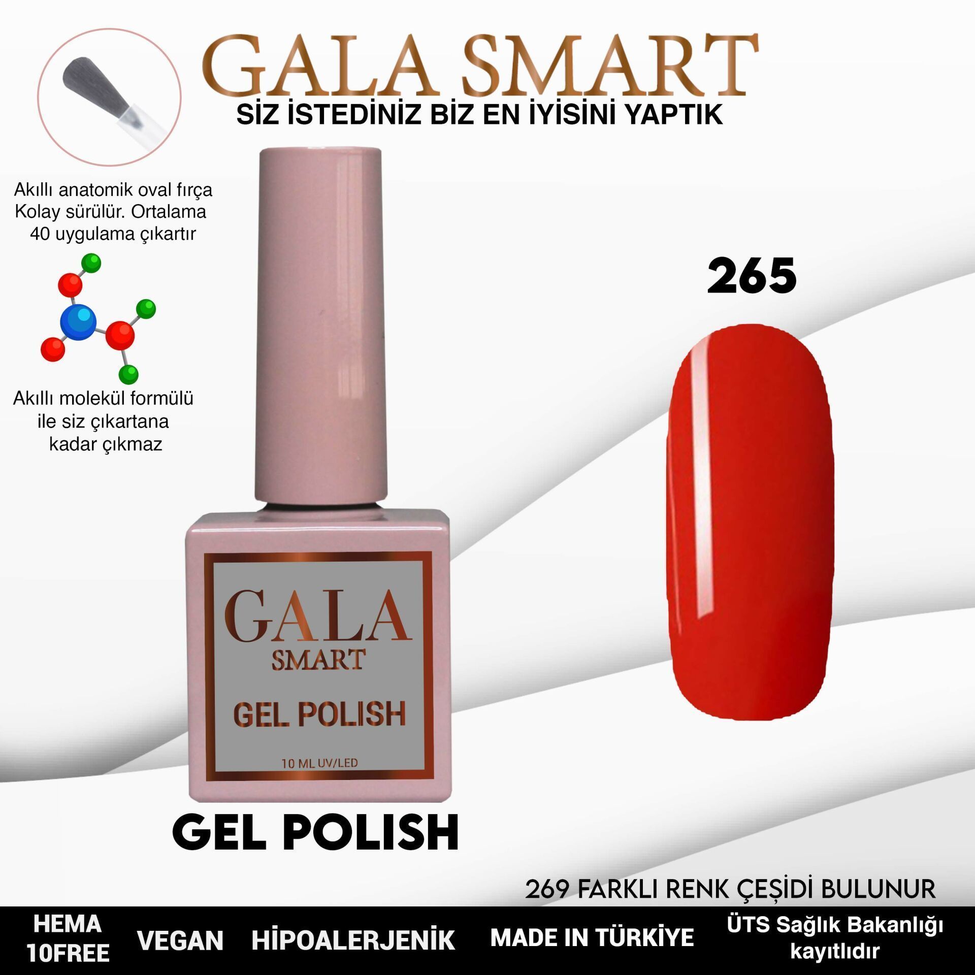 GALA SMART CLASSİC KALICI OJE 10 mle NO:265