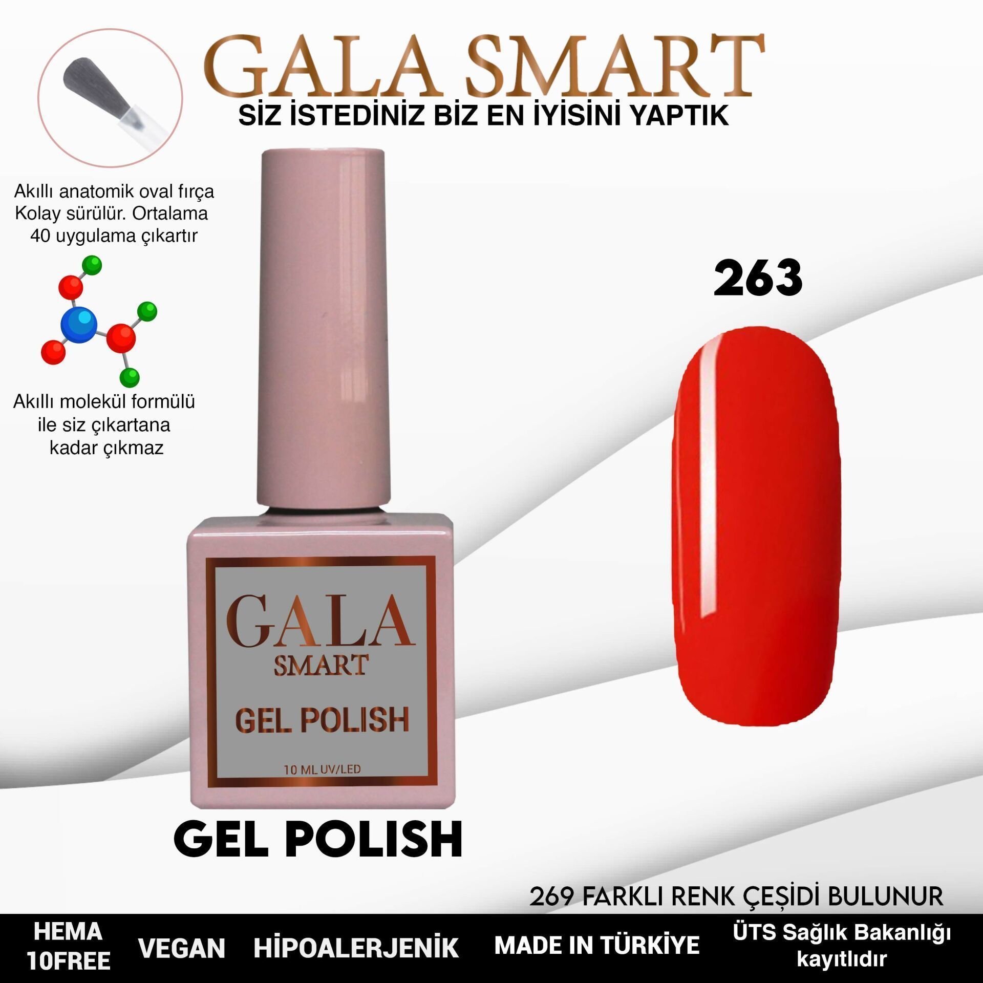 GALA SMART CLASSİC KALICI OJE 10 mle NO:263