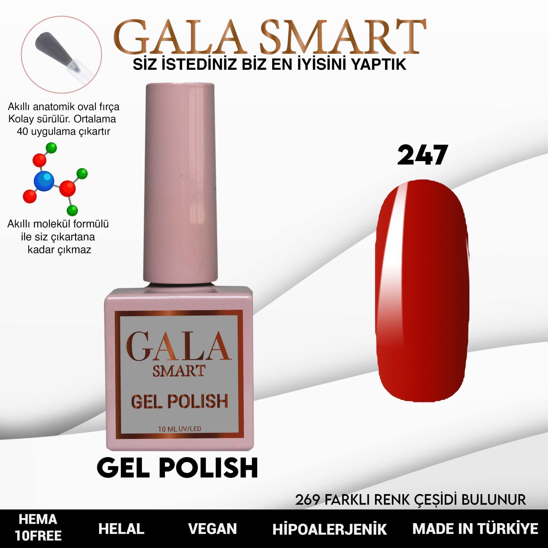 GALA SMART CLASSİC KALICI OJE 10 mle NO:247