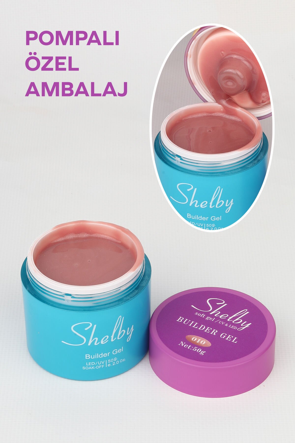 SHELBY 10 - 50 Gr. POMPALI SOFT SİMLİ BUILDER GEL