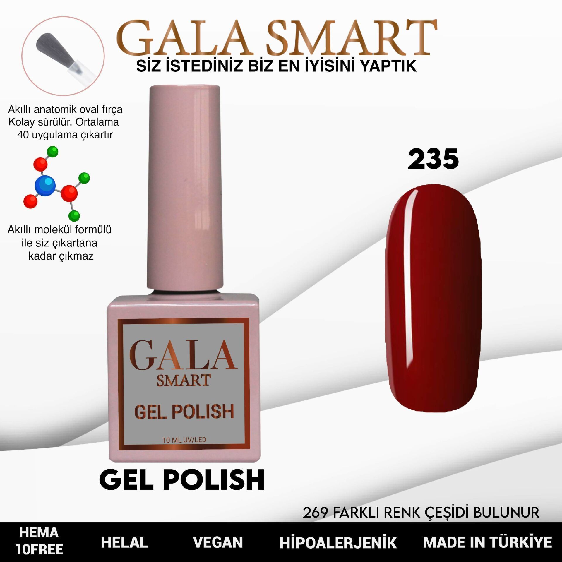 GALA SMART CLASSİC KALICI OJE 10 mle NO:235