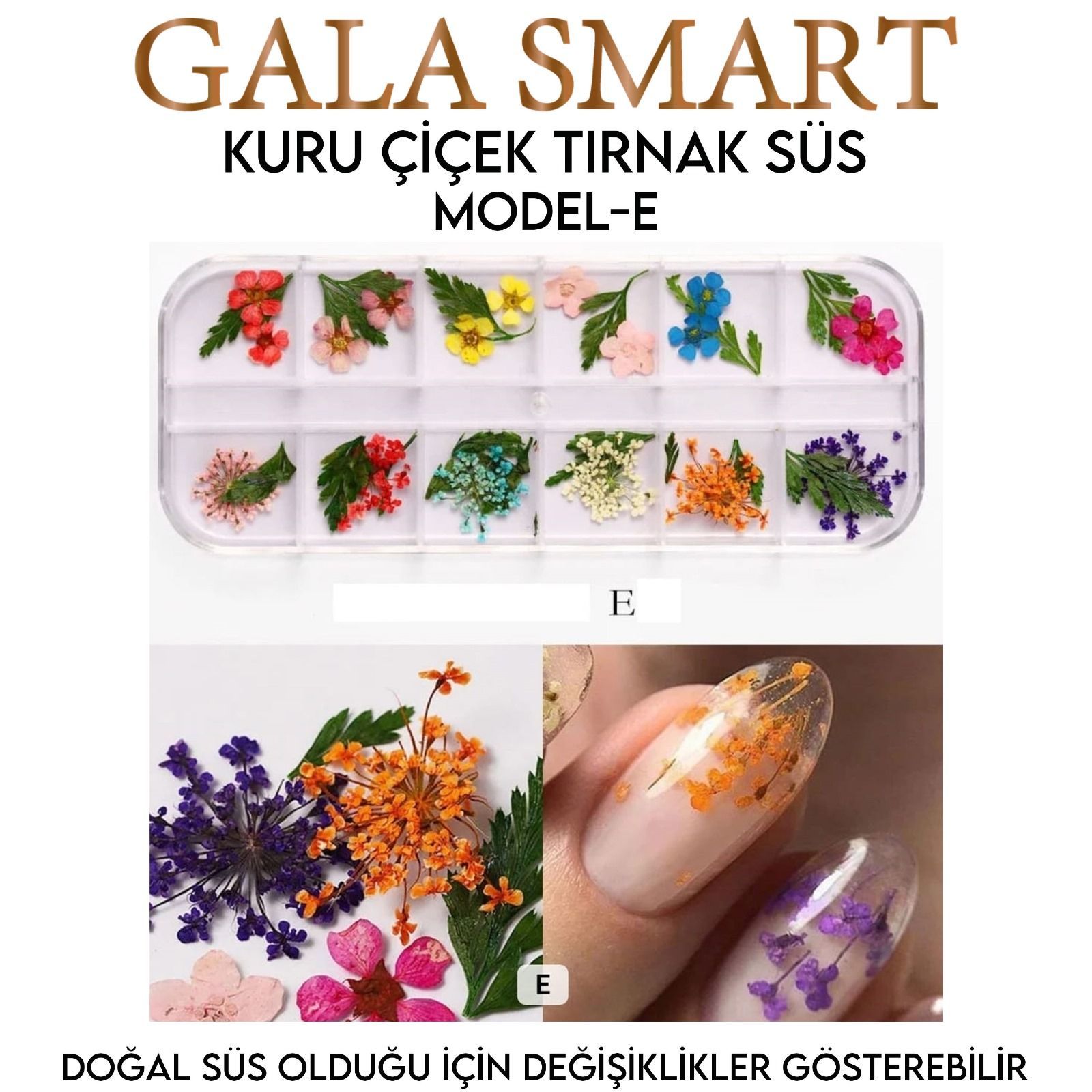 KURU ÇİÇEK TIRNAK SÜS - MODEL:E