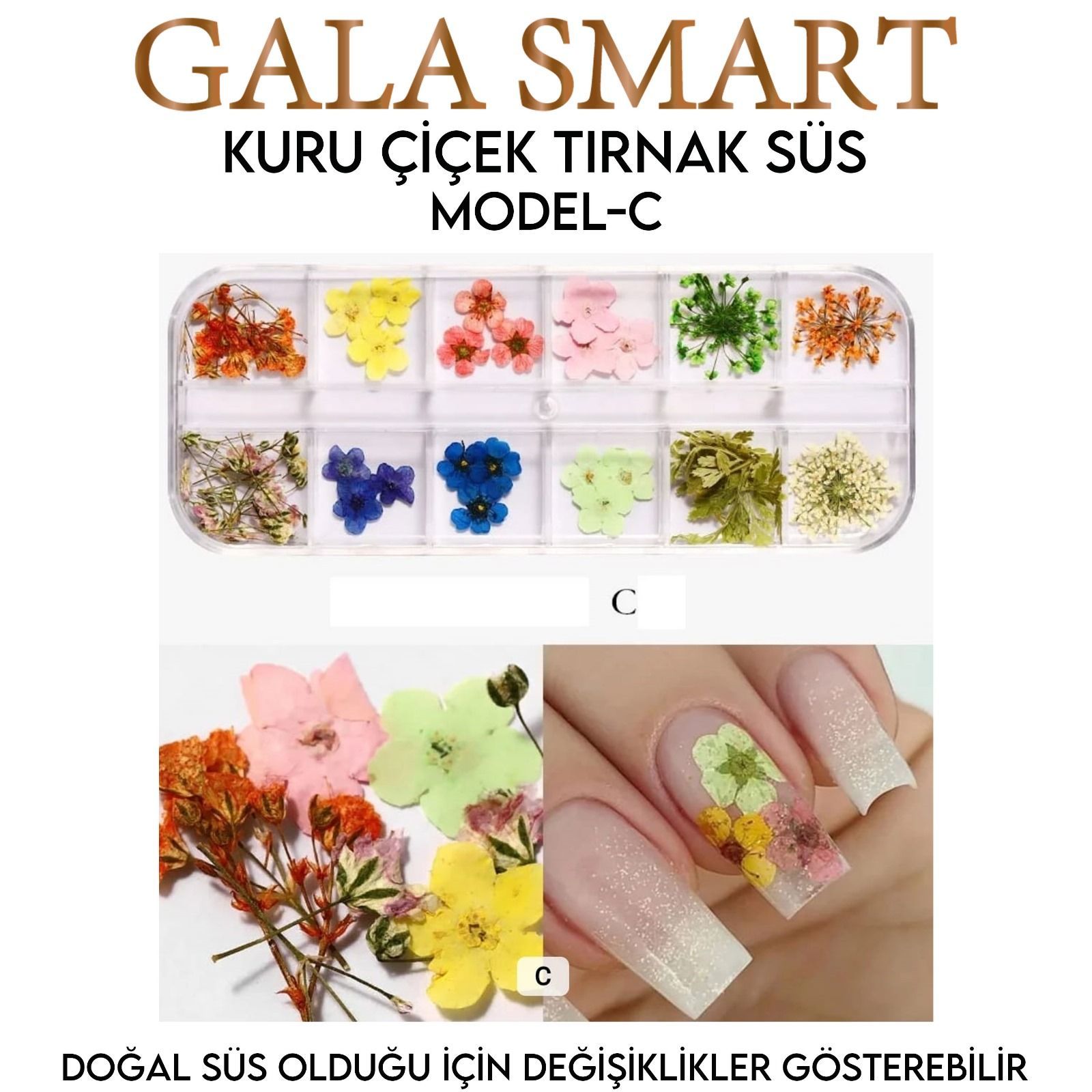 KURU ÇİÇEK TIRNAK SÜS - MODEL:C