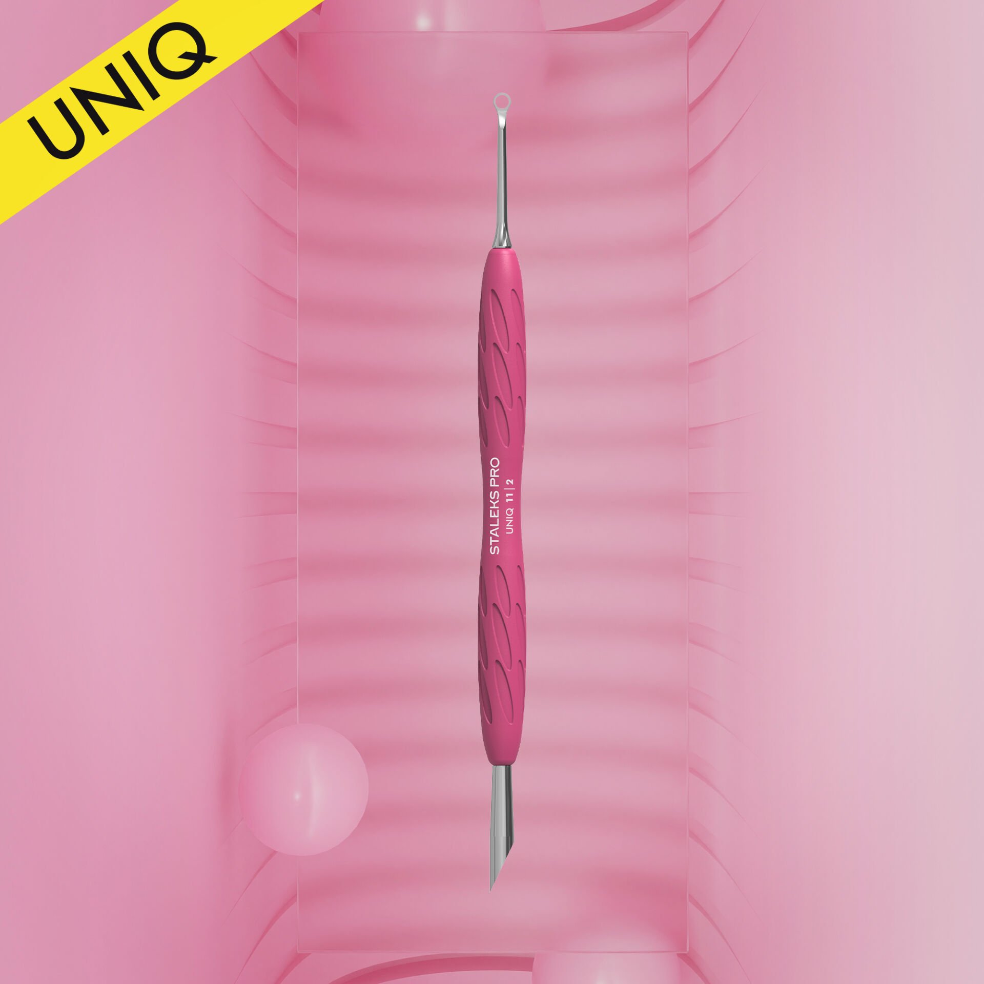 PQ-11/2 ''Gummy'' UNIQ 11 TYPE 2 Silikon Saplı Tırnak Eti İtici (Yamuk İtici + Halka)