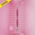 PQ-10/5 ''Gummy'' UNIQ 10 TYPE 5 Silikon Saplı Tırnak Eti İtici (Dar Yuvarlak İtici + Geniş Düz Bıçak)