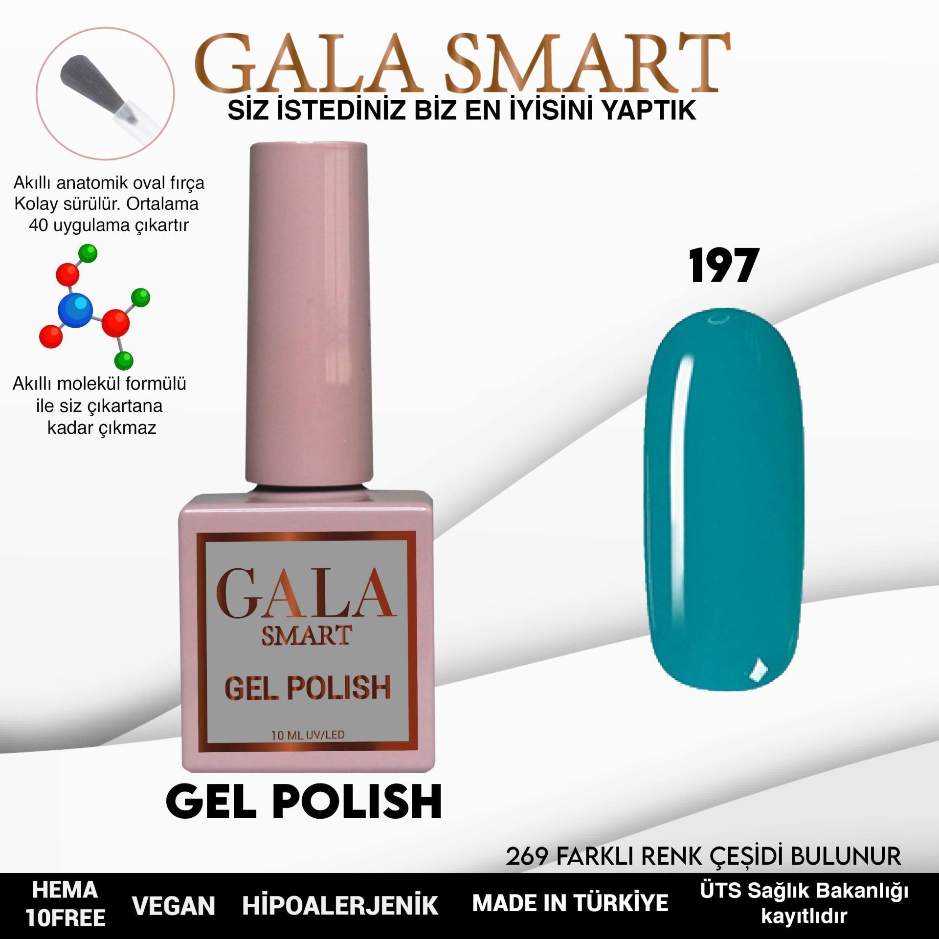GALA SMART CLASSİC KALICI OJE 10 mle NO:197