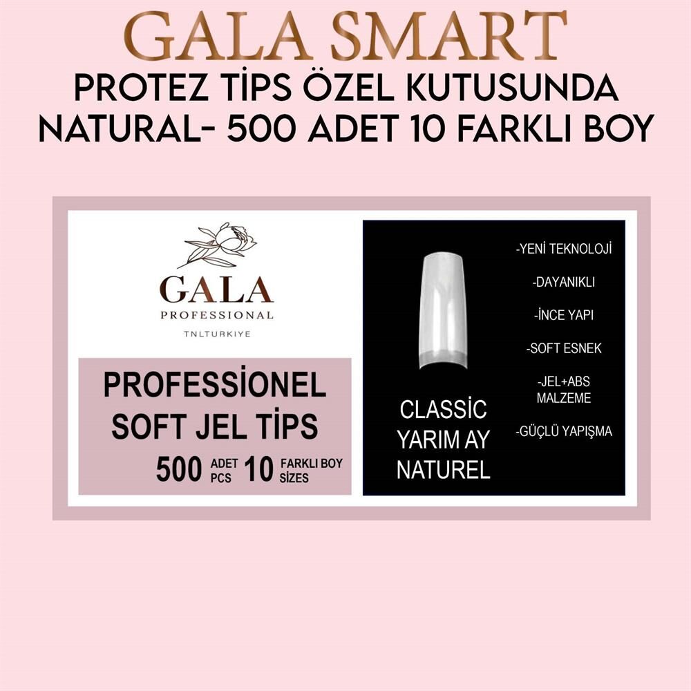 PROTEZ TİPS ÖZEL KUTUSUNDA ŞEFFAF - 500 LÜ YARIM AY