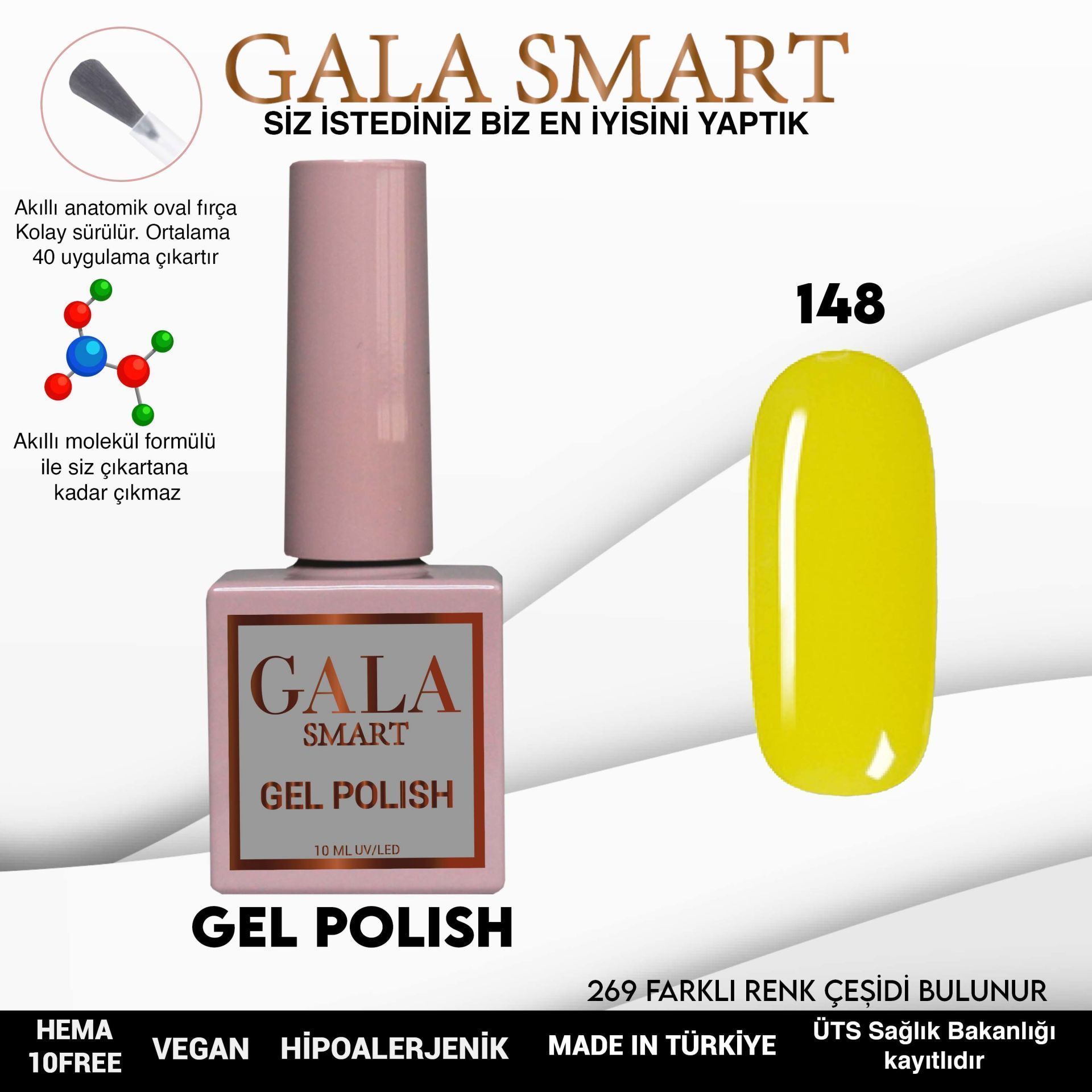 GALA SMART CLASSİC KALICI OJE 10 mle NO:148
