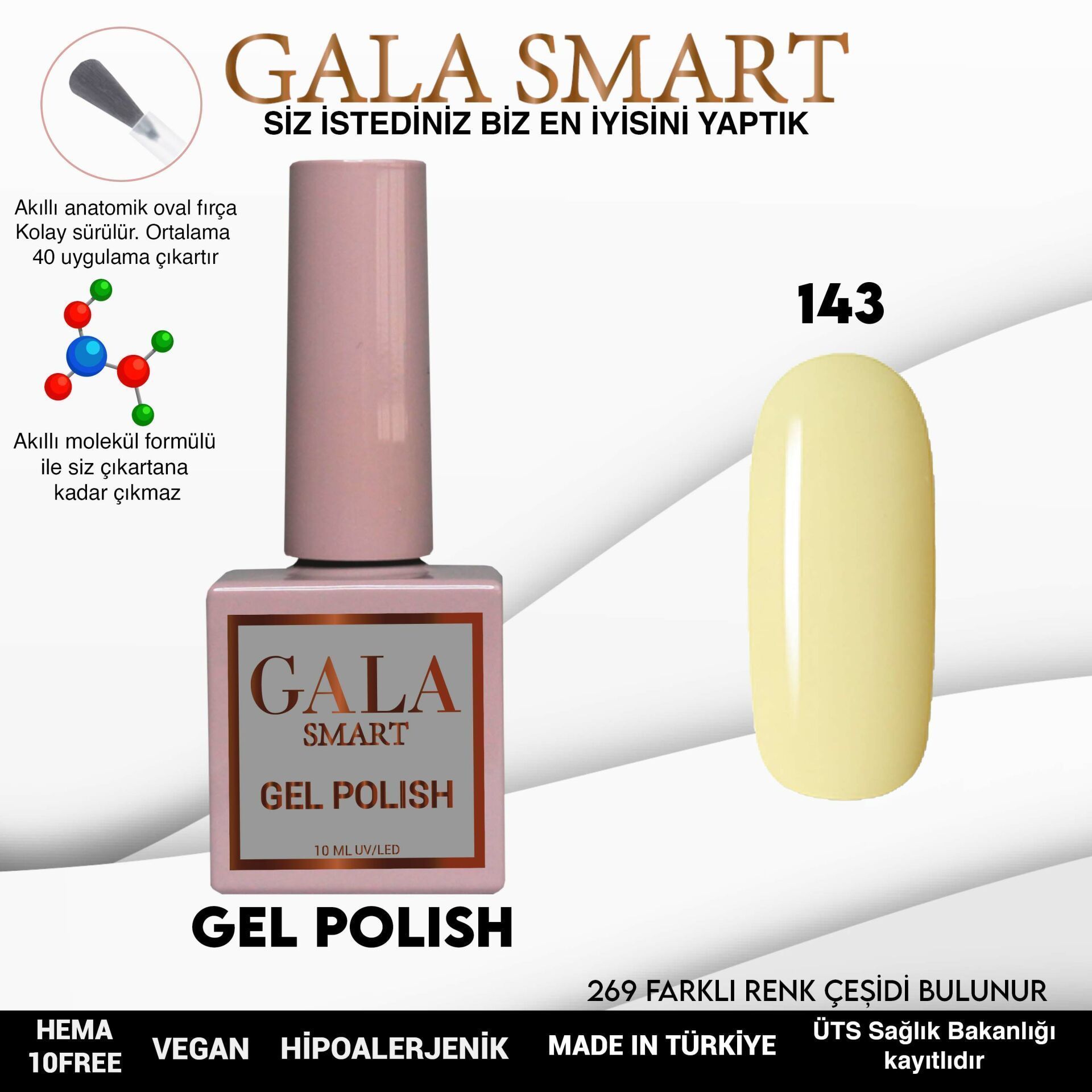 GALA SMART CLASSİC KALICI OJE 10 mle NO:143