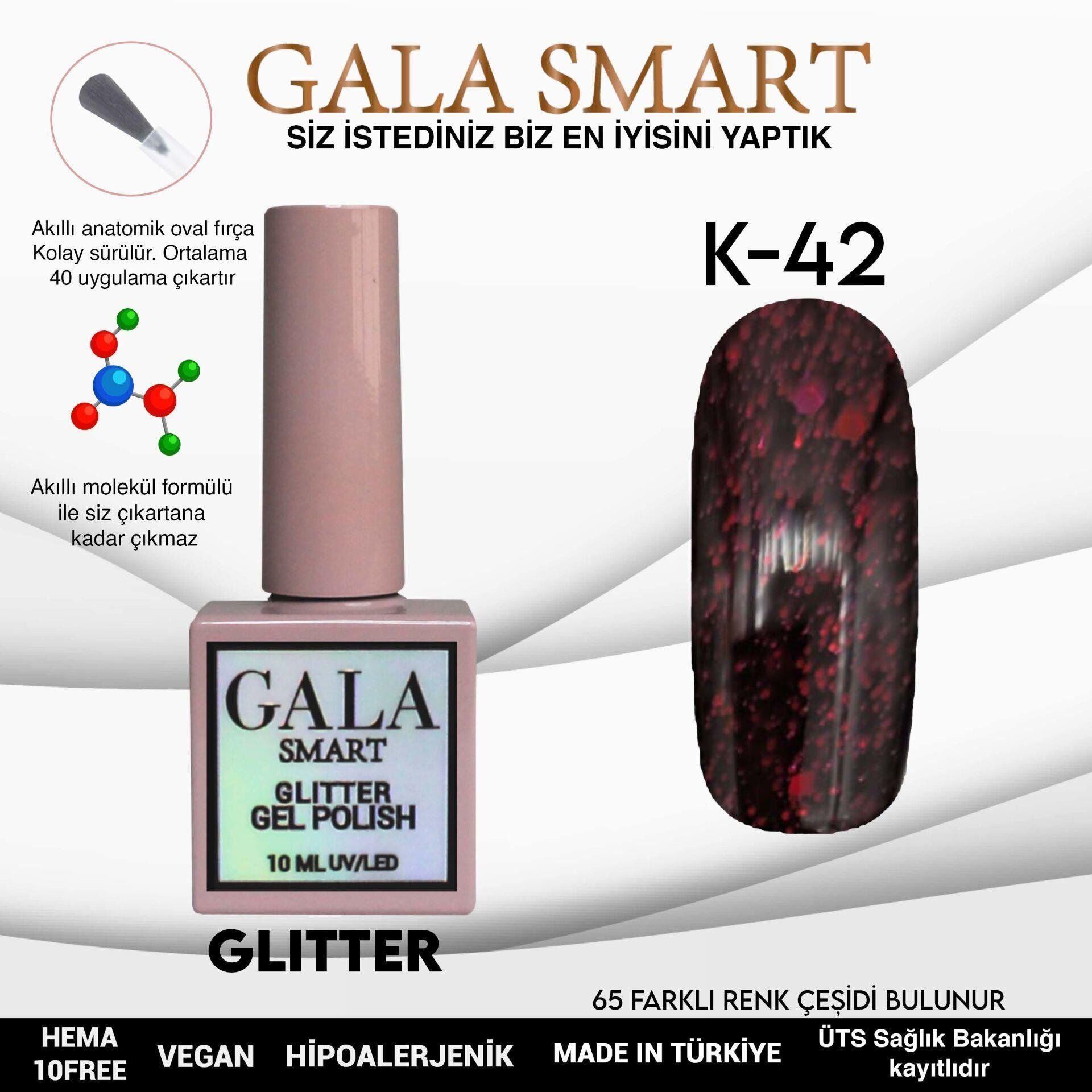 GALA SMART GLITTER KALICI OJE 10 mle K42
