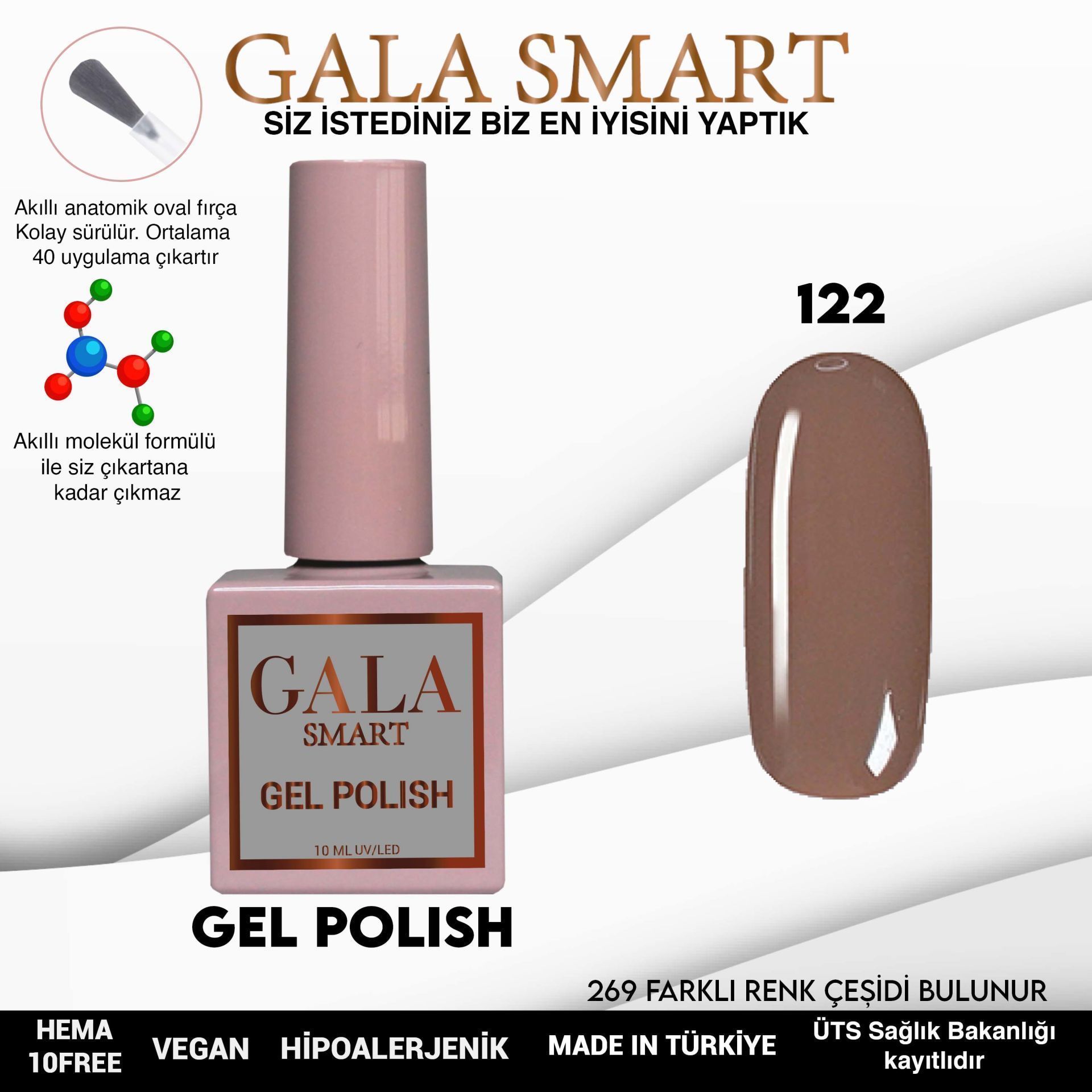 GALA SMART CLASSİC KALICI OJE 10 mle NO:122