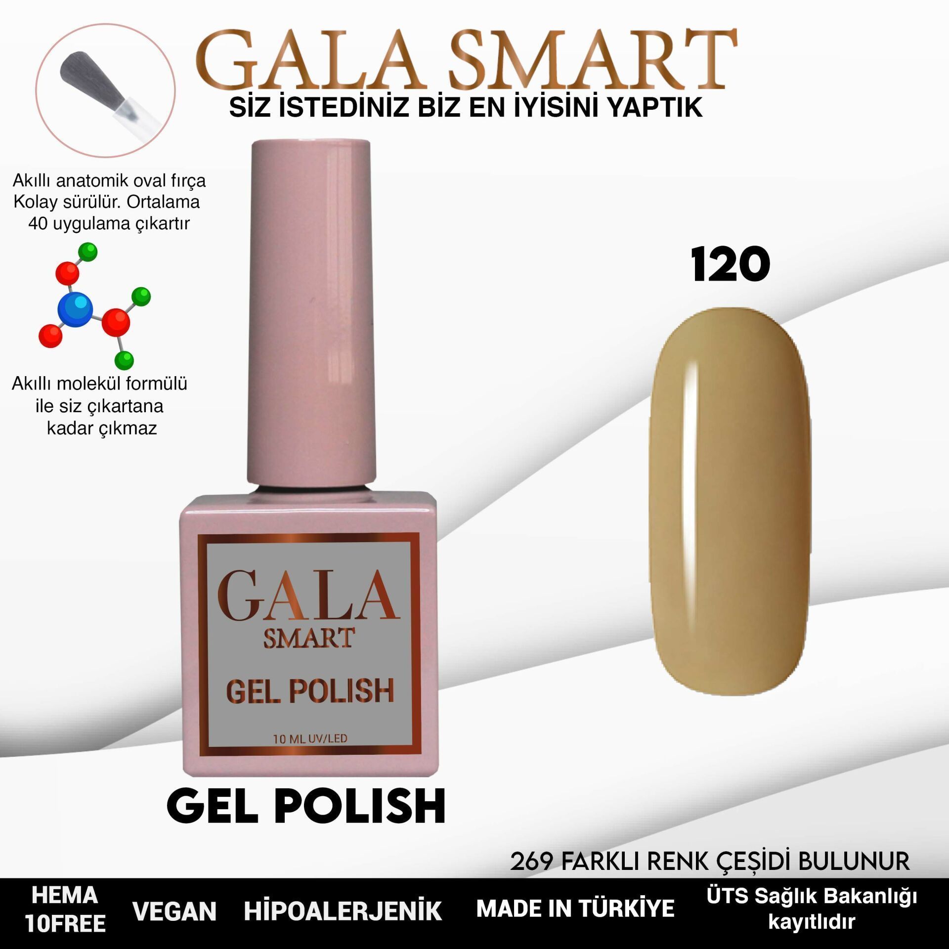 GALA SMART CLASSİC KALICI OJE 10 mle NO:120