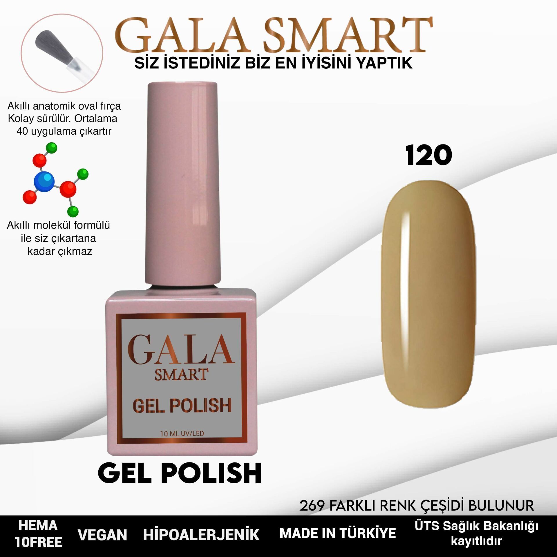 GALA SMART CLASSİC KALICI OJE 10 mle NO:120
