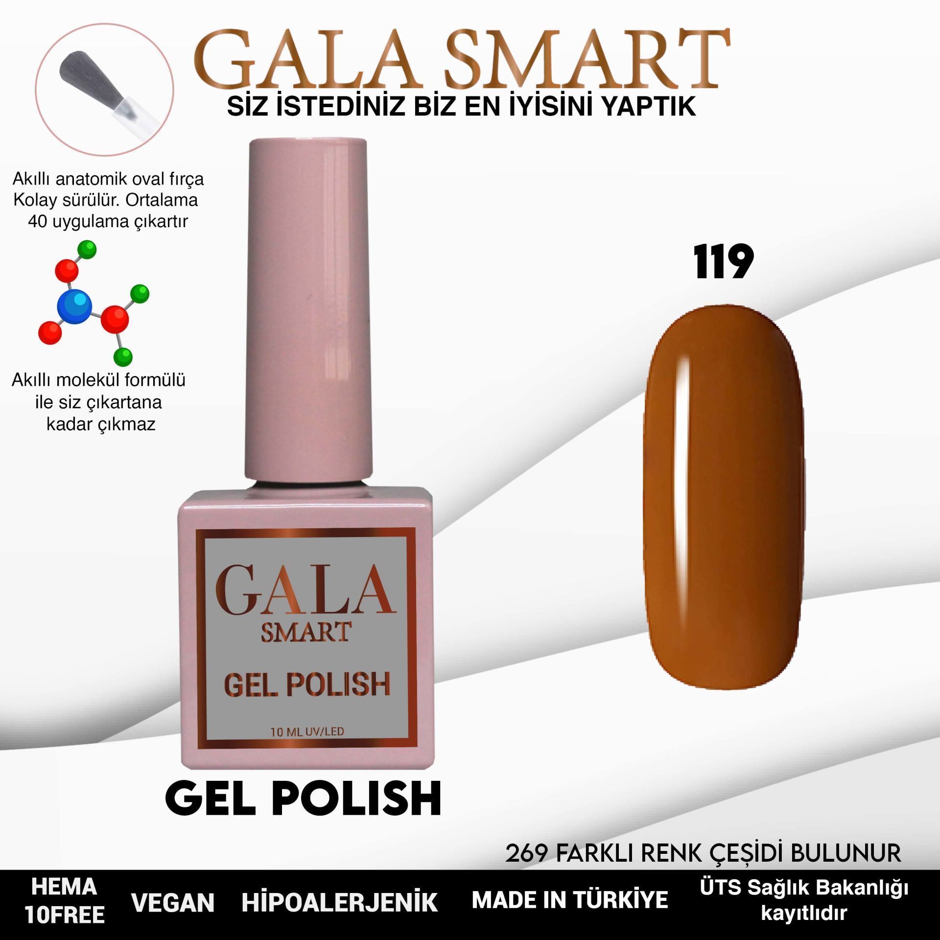 GALA SMART CLASSİC KALICI OJE 10 mle NO:119