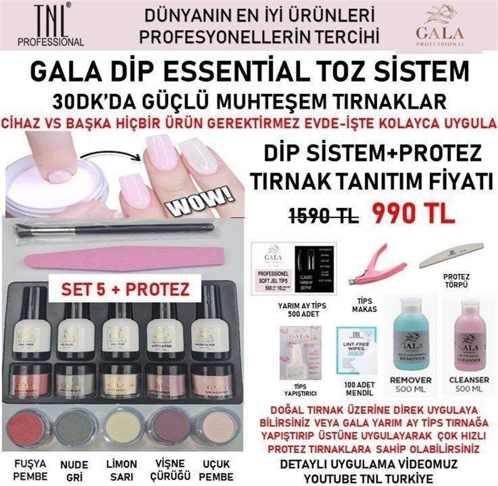 GALA DİP ESSENTİAN SİSTEM CİHAZSIZ 30 DK. SET:5 + PROTEZ