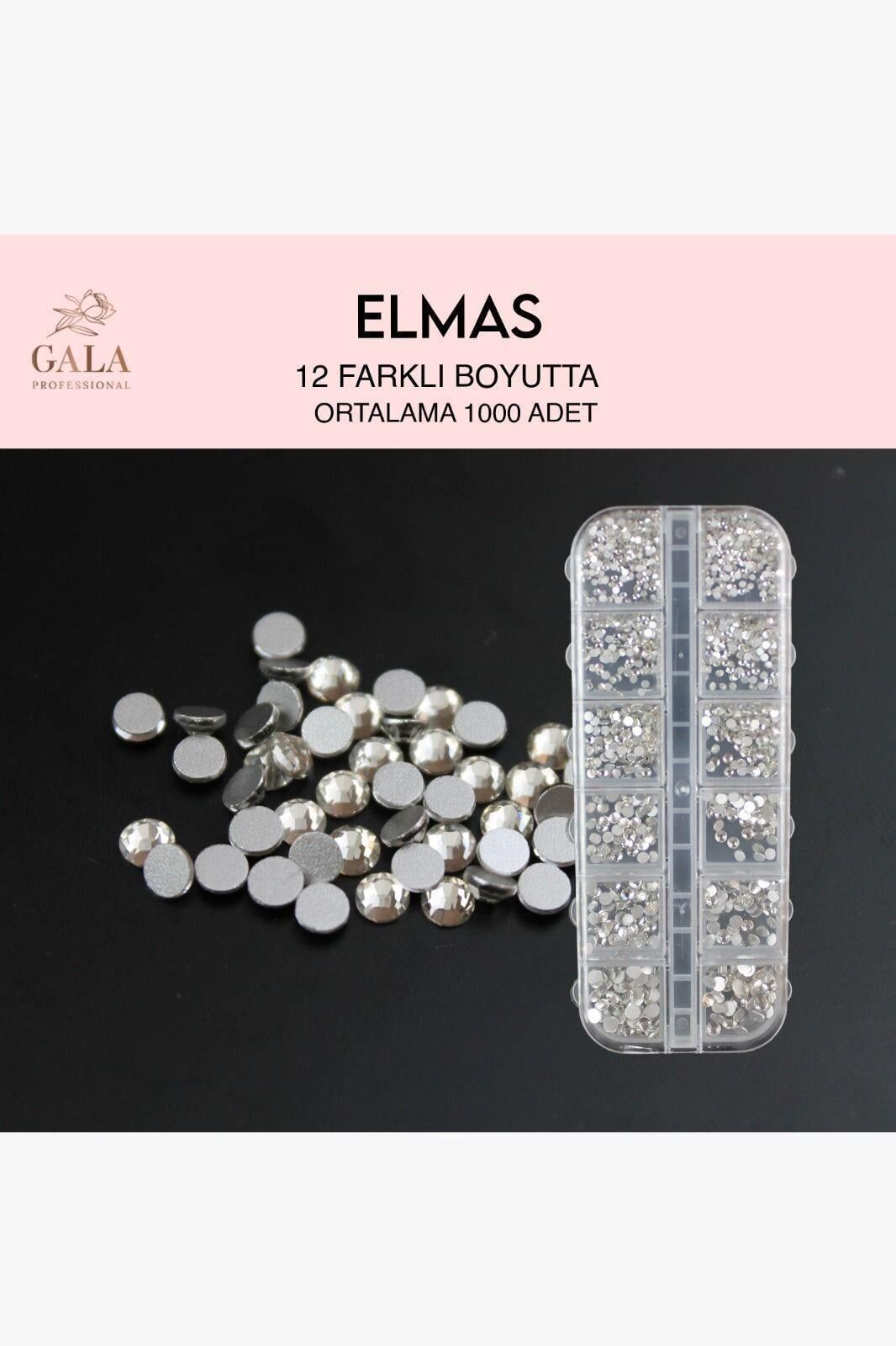 CRYSTAL TAŞ 12 Lİ ELMAS - 12 FARKLI BOYUTTA