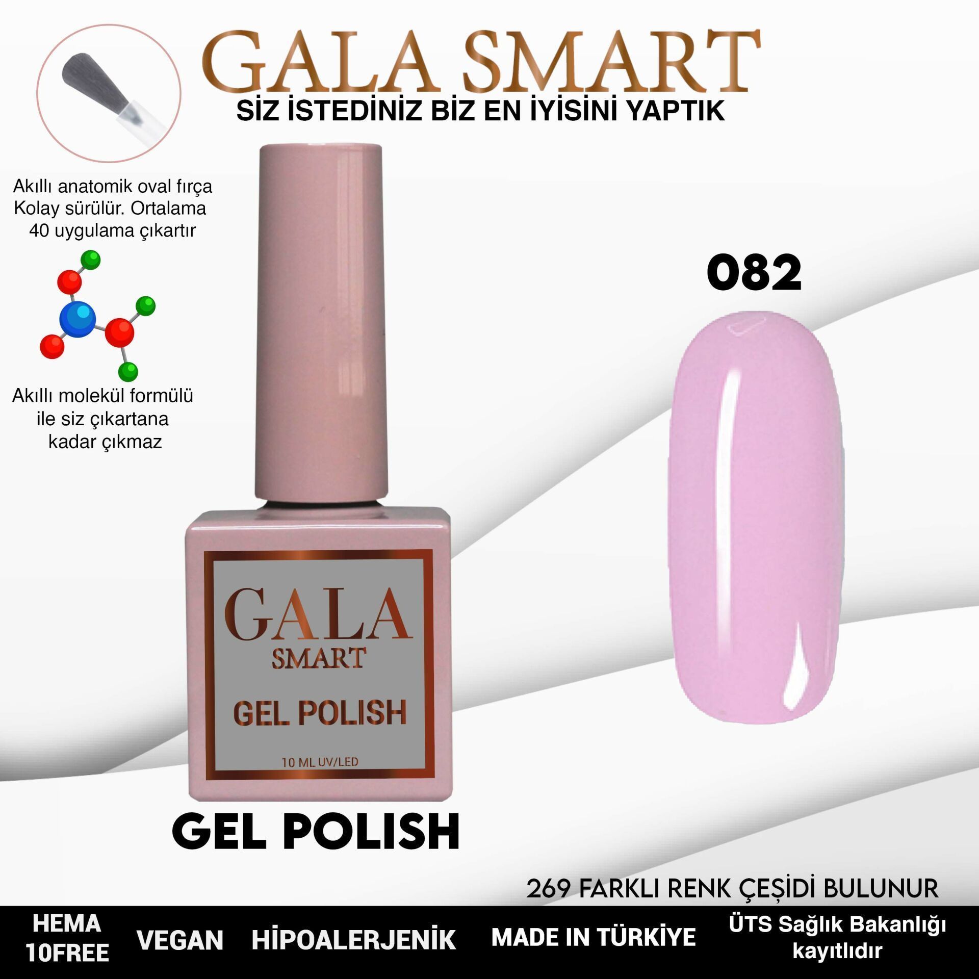 GALA SMART CLASSİC KALICI OJE 10 mle NO:082