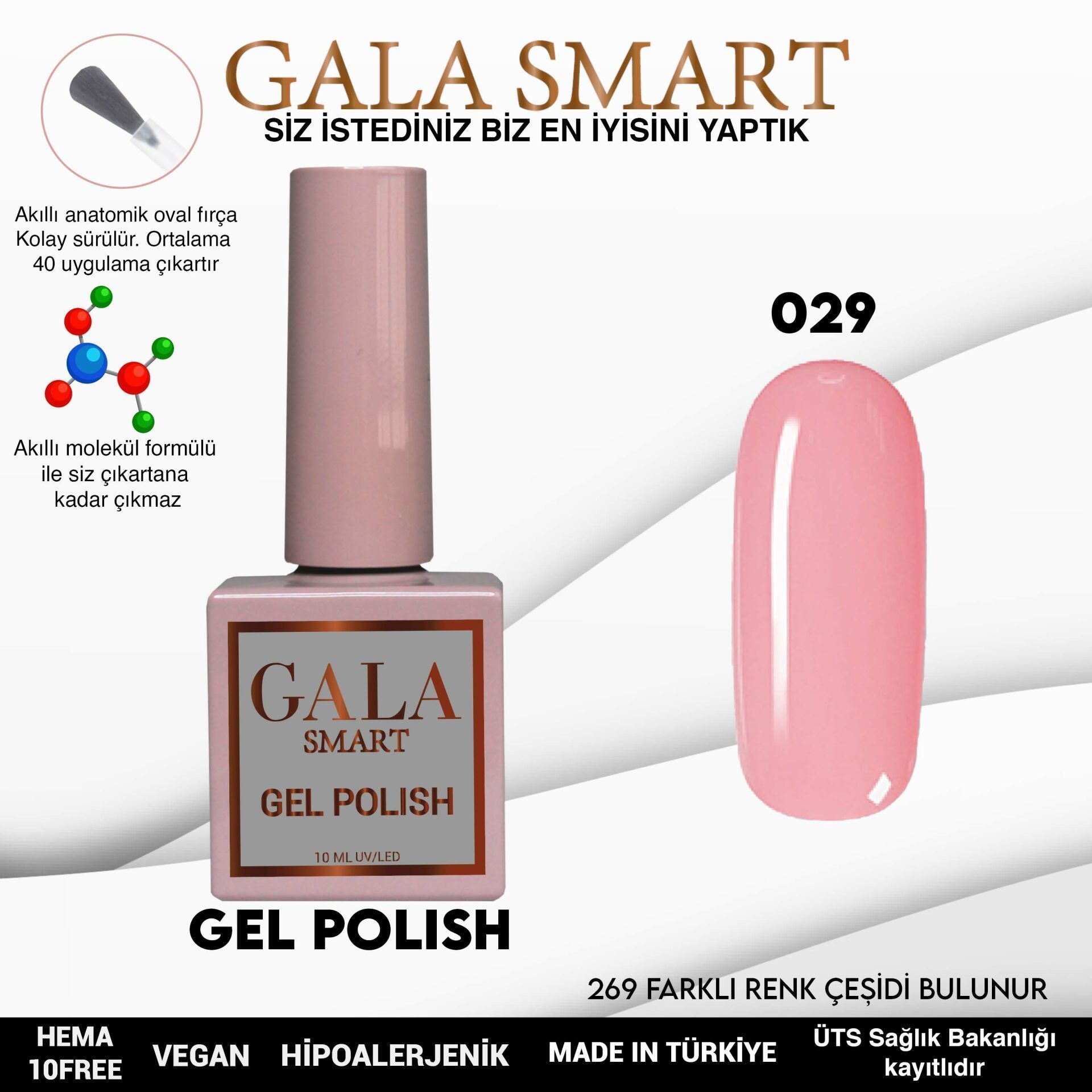 GALA SMART CLASSİC KALICI OJE 10 mle NO:029