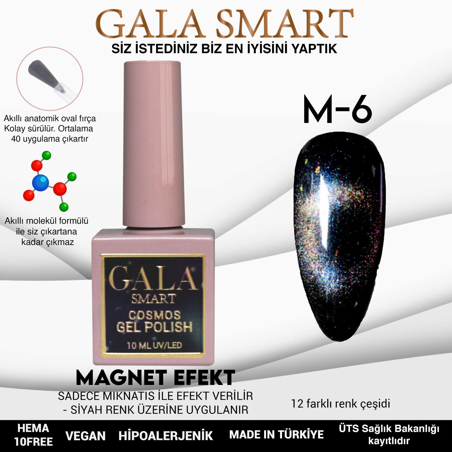 GALA SMART COSMOS KEDİ GÖZÜ 10 ml M6
