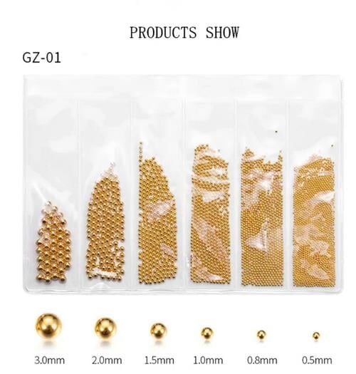 HAVYAR TAŞ NAİL ART TIRNAK SÜSLEME RENK GOLD