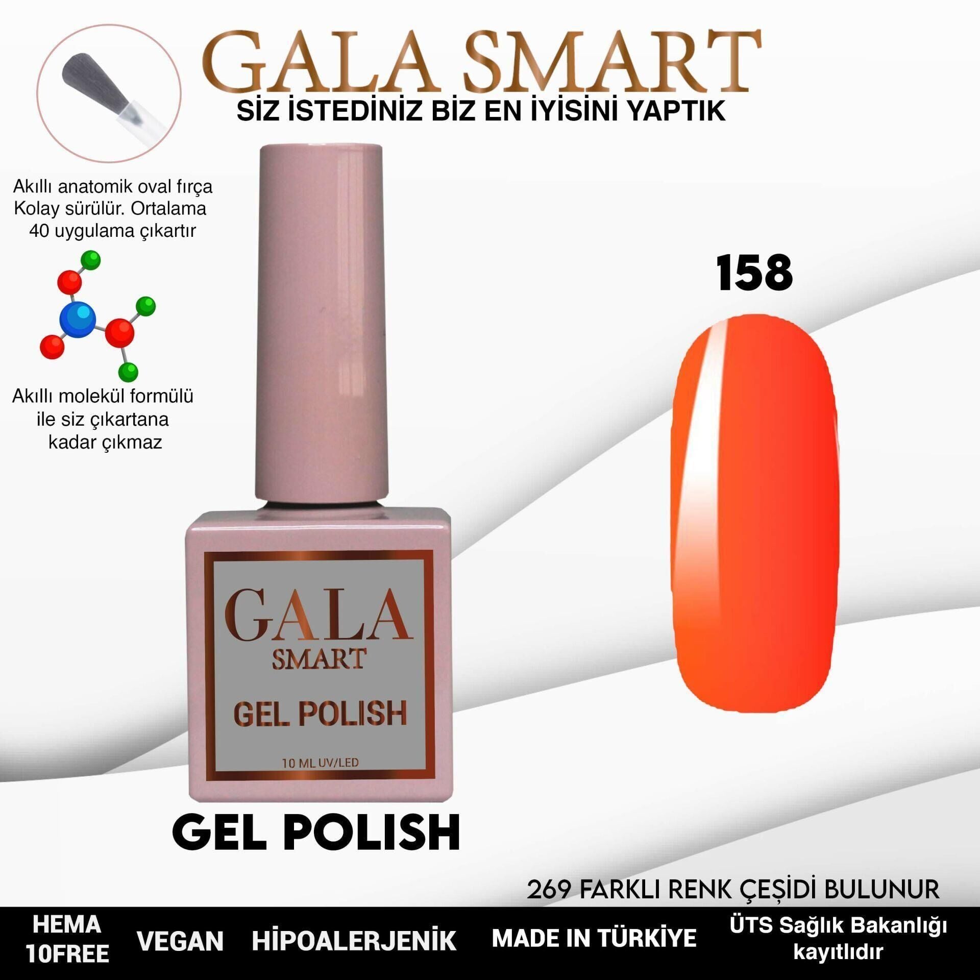 GALA SMART CLASSİC KALICI OJE 10 mle NO:158
