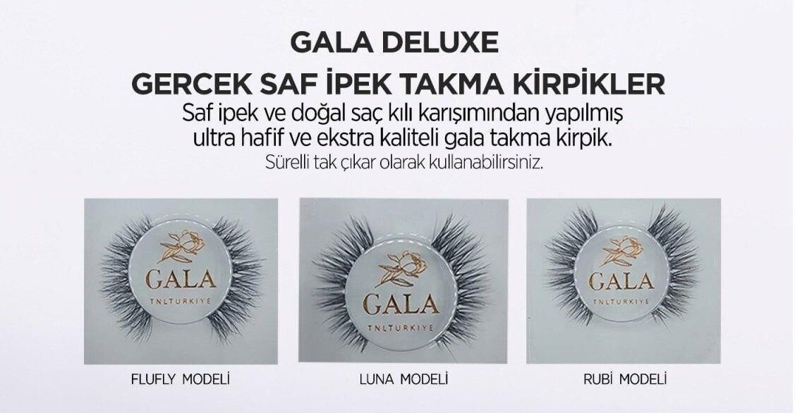 GALA DELUX SAF İPEK TAKMA KİRPİK RUBİ