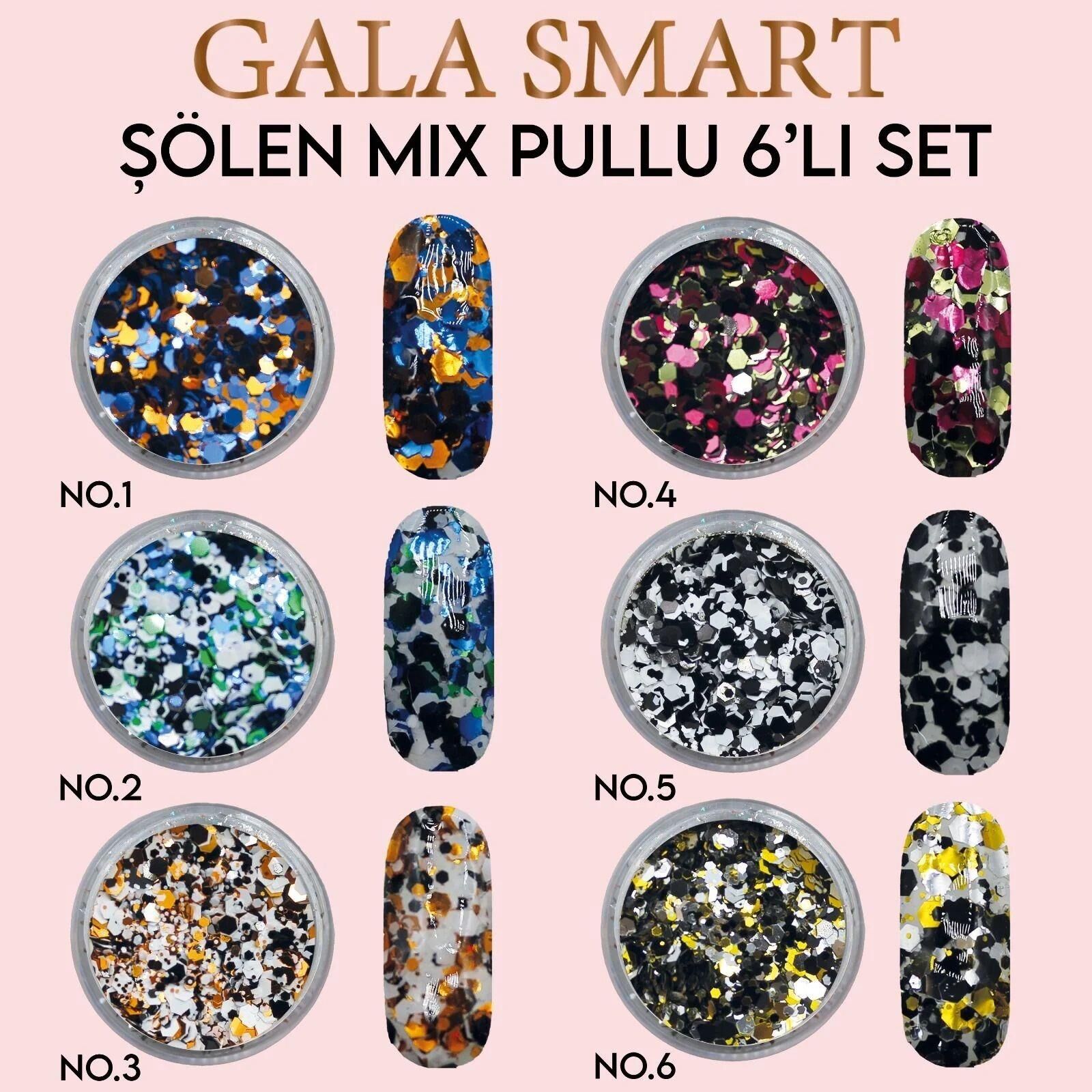 ŞÖLEN MİX PULLU 6 LI SET