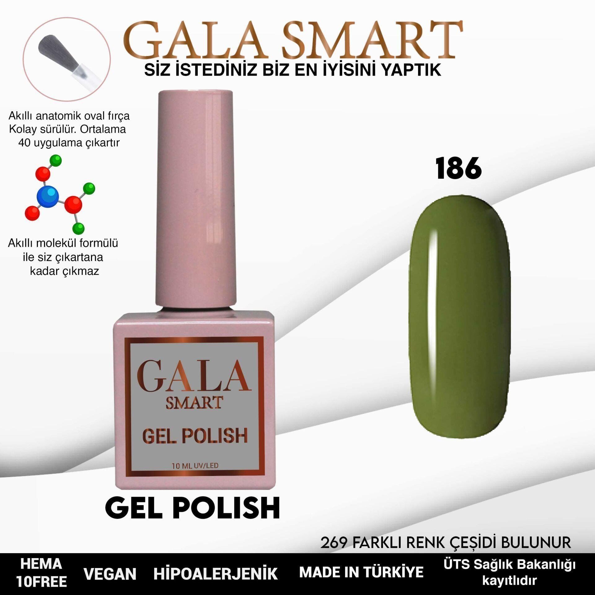 GALA SMART CLASSİC KALICI OJE 10 mle NO:186