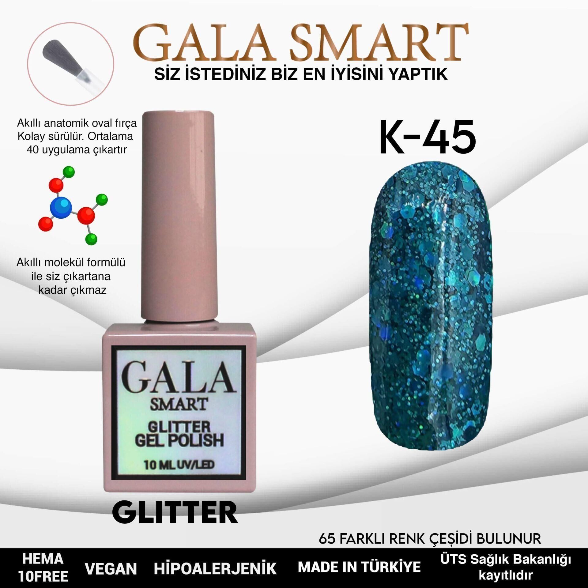GALA SMART GLITTER KALICI OJE 10 mle K45