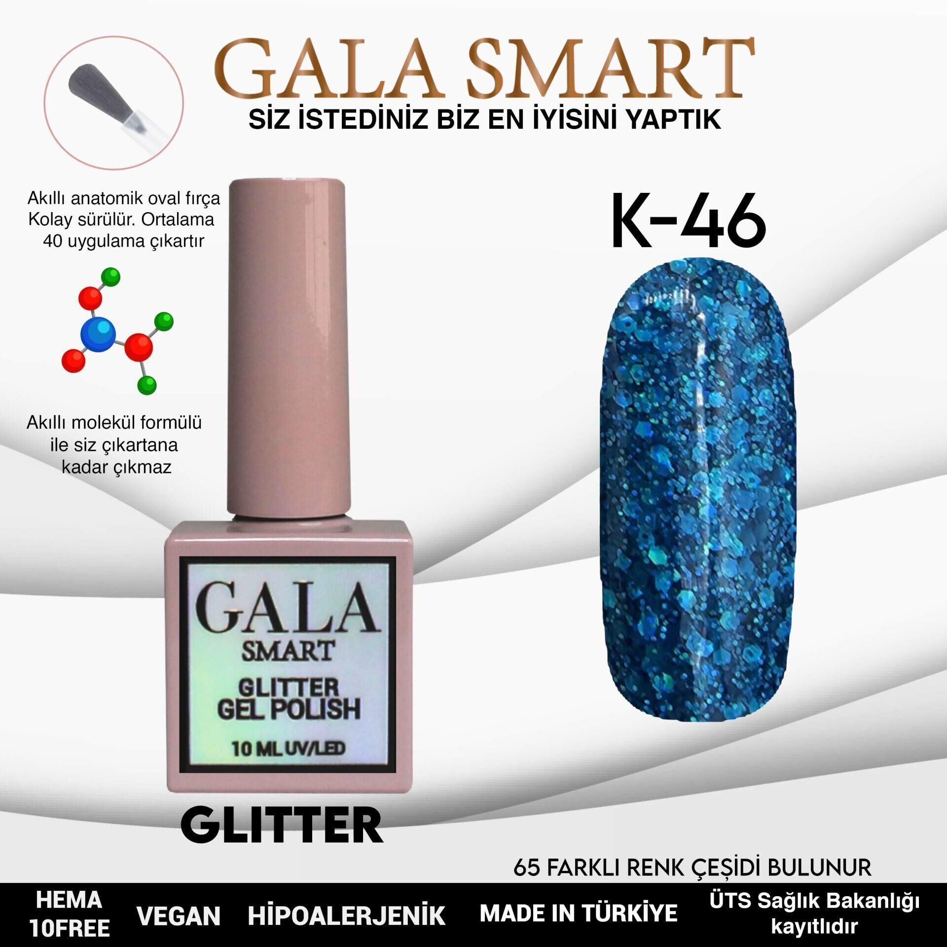 GALA SMART GLITTER KALICI OJE 10 mle K46