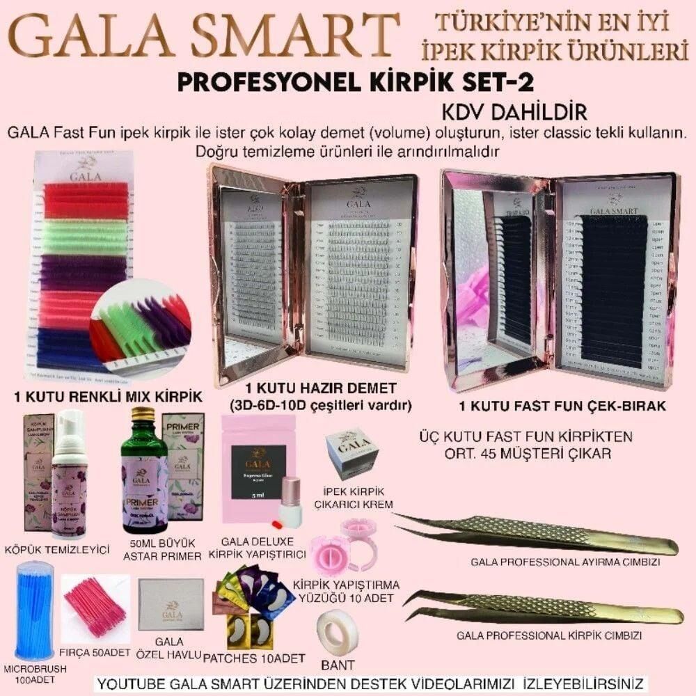 PROFESYONEL KİRPİK SET 2