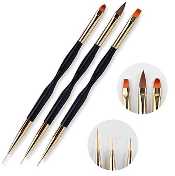 Nail Art Ve Jel Fırça Seti 3 LÜ