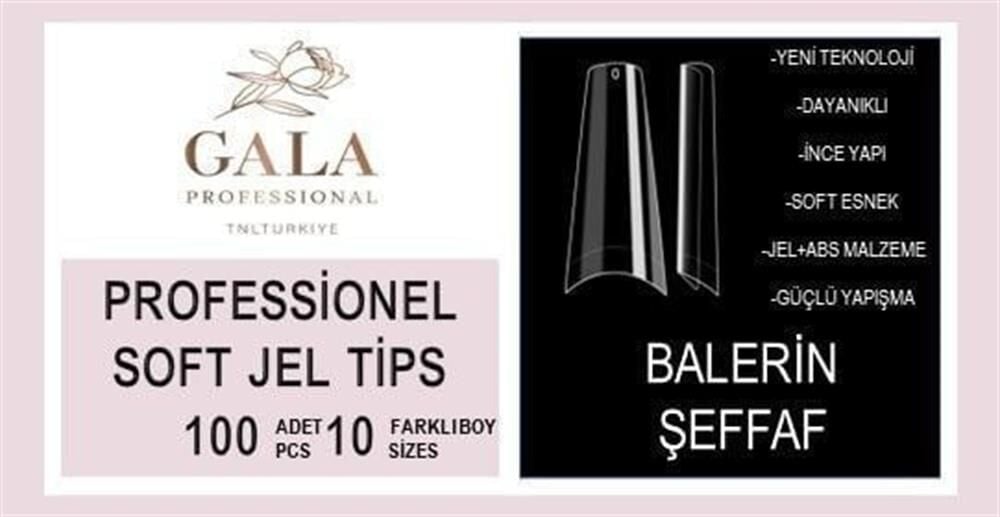 PROTEZ TİPS BALERİN 100 LÜ ŞEFFAF