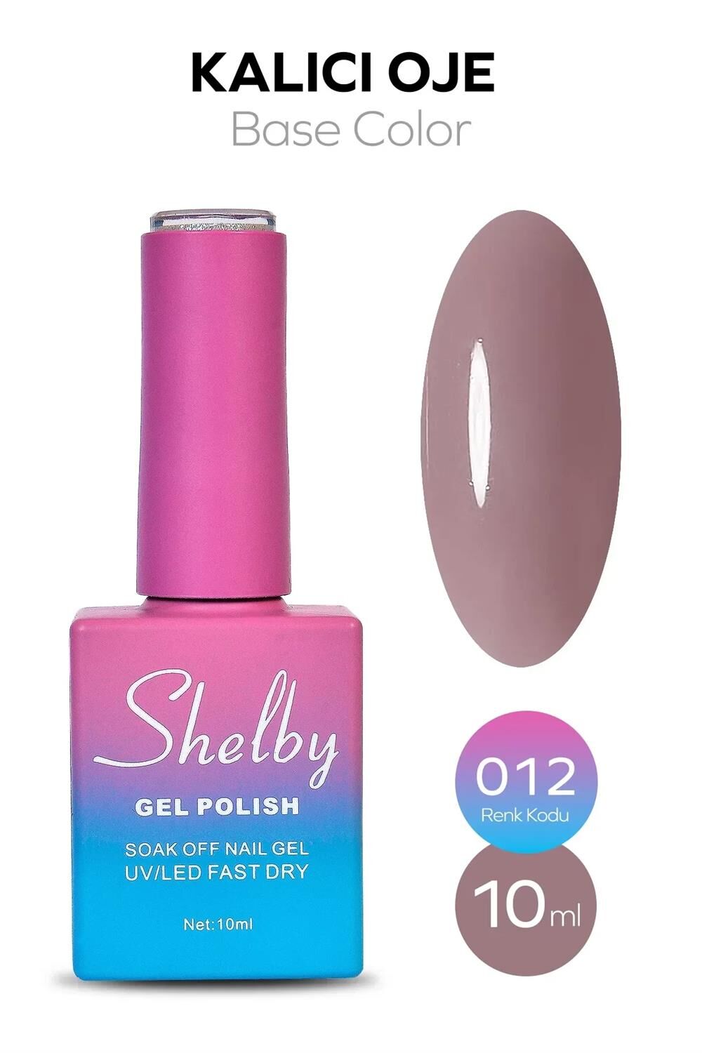 SHELBY 10 ML. A012 NUDE RENK KALICI OJE
