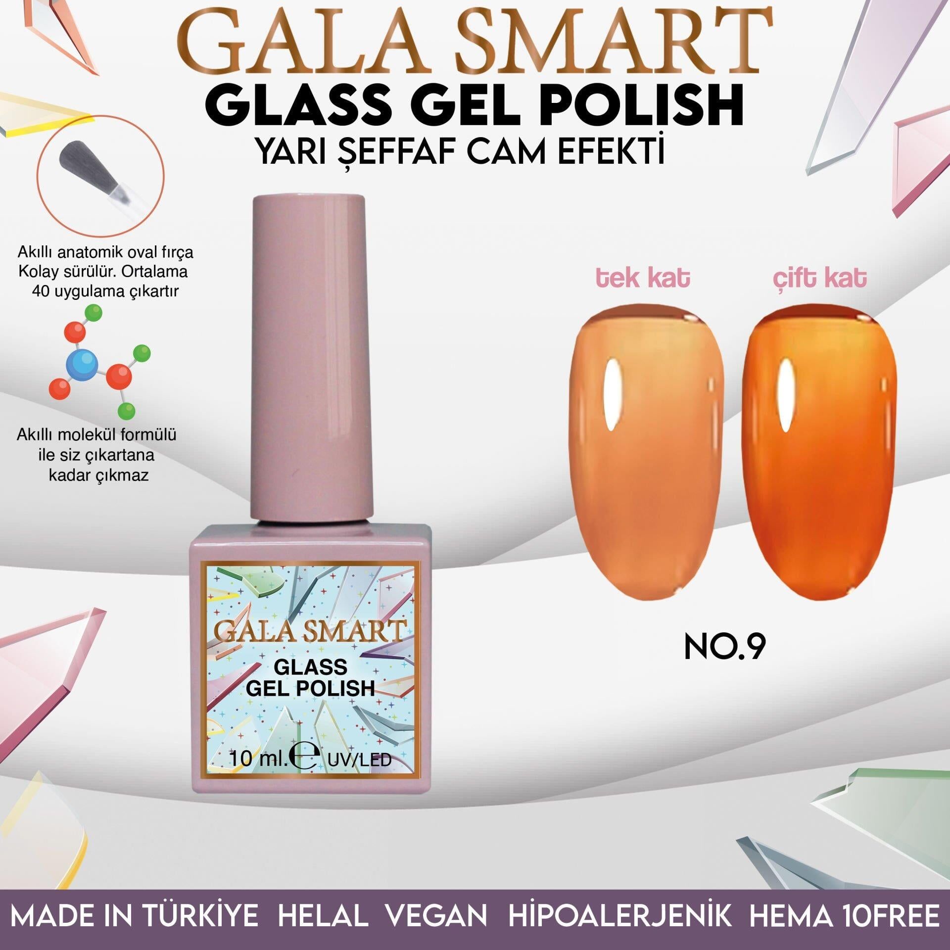 GALA SMART GLASS KALICI OJE 10 mle NO:09