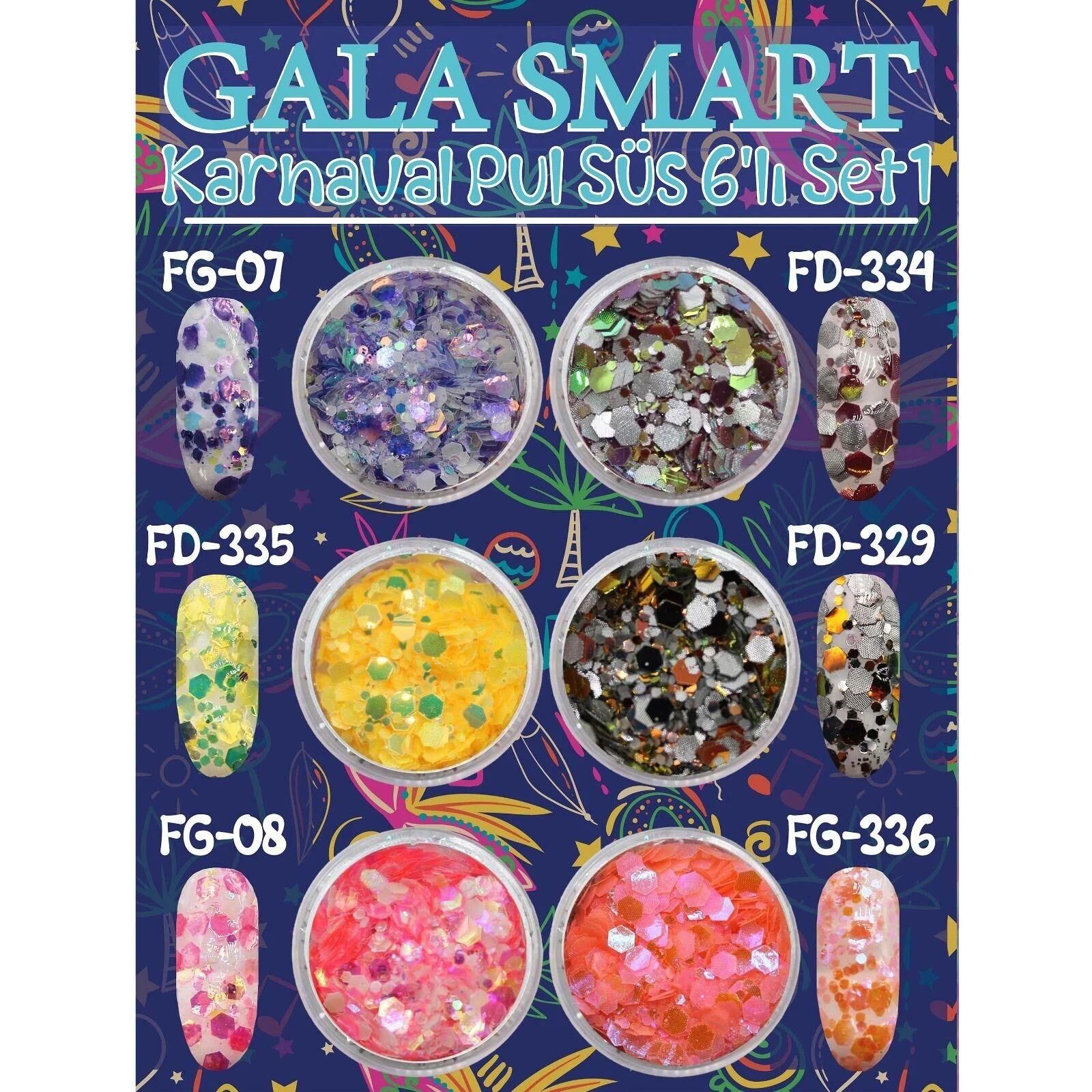KARNAVAL PUL SÜS 6 LI SET-1