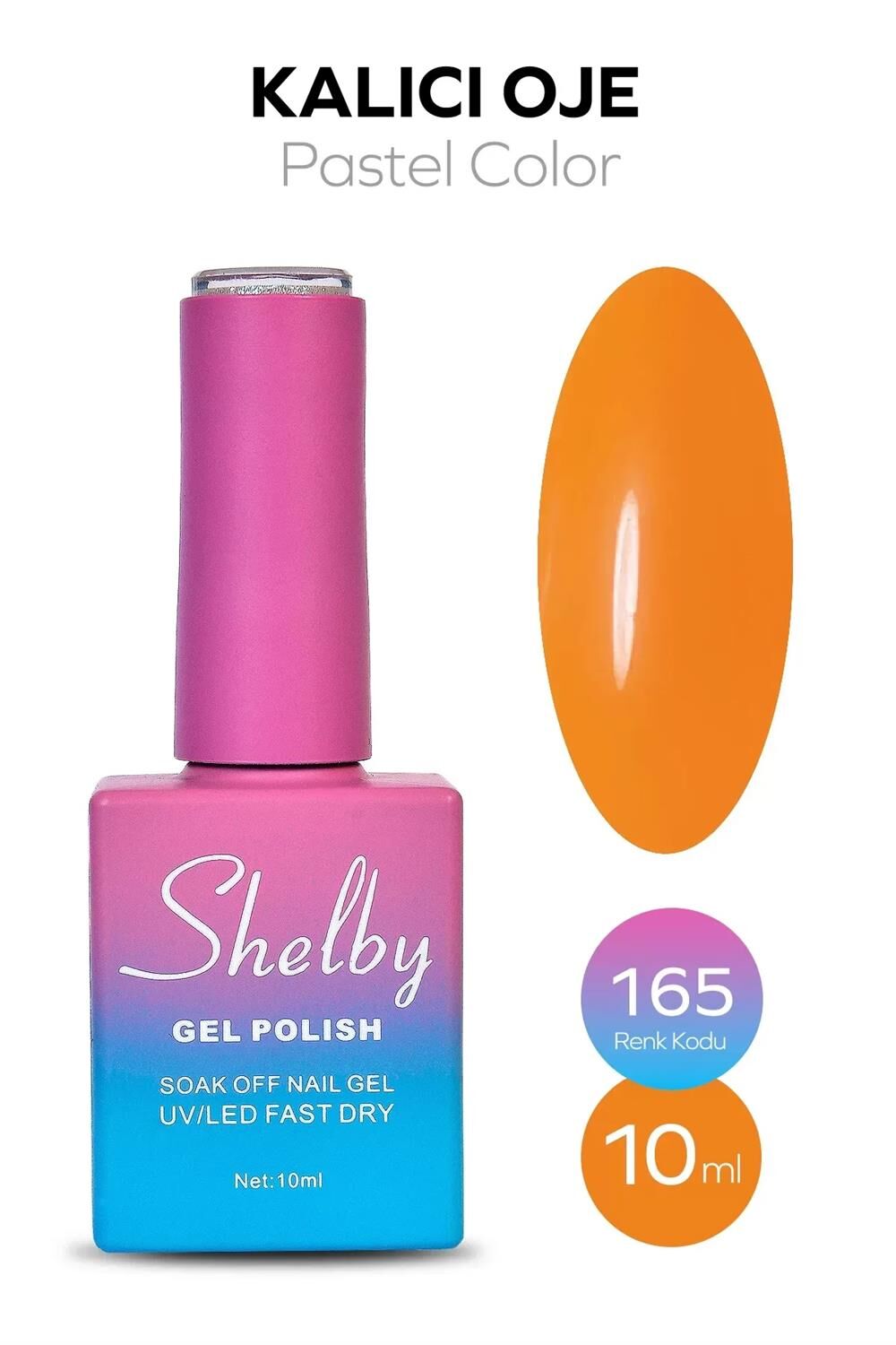SHELBY 10 ML. A165 PASTEL RENK KALICI OJE