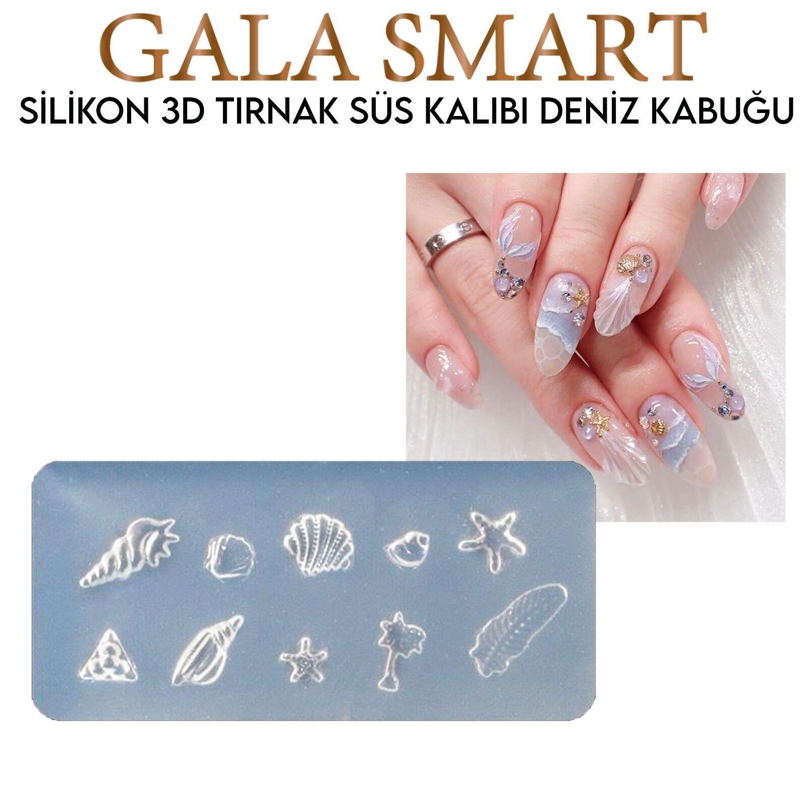 3D SİLİKON KALIP - DENİZ KABUĞU