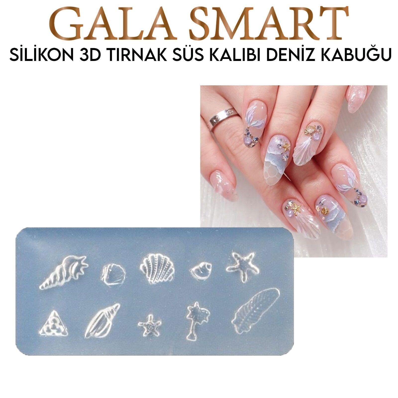 3D SİLİKON KALIP - DENİZ KABUĞU